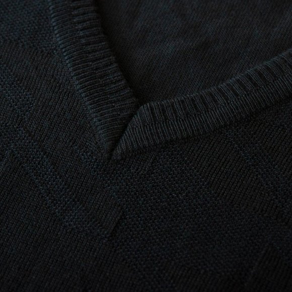 Hugo Boss Black Houndstooth Palet V-Neck Sweater - Picture 4 of 5